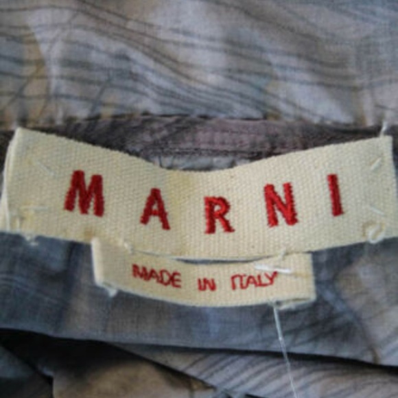 MARNI PURPLE COTTON V NECK BELTED BLOUSE EURO 40 - Picture 6 of 6